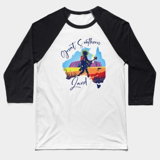 Australia (Great Southern Land) Baseball T-Shirt